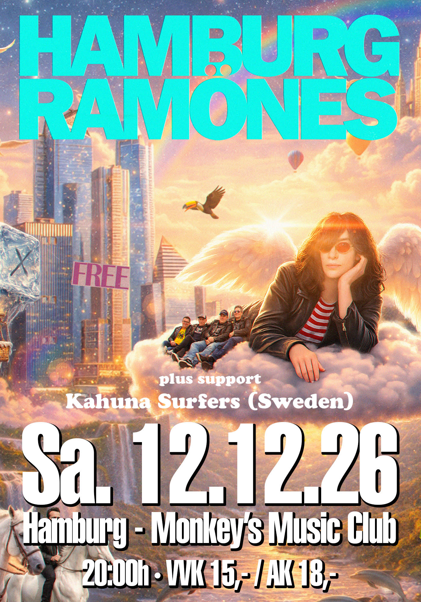 Hamburg Ramones Auftritt im Monkey's Music Club in Hamburg-Altona am 12.12.2026